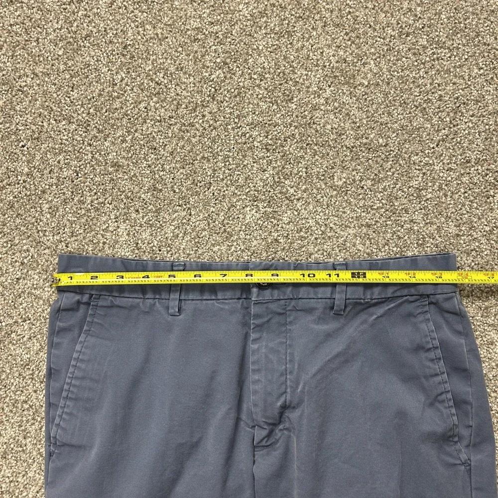 Banana Republic Pants Mens 31x32 Blue Chino Flat Front Straight Leg Stretch